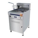 Fritadeira Elétrica Industrial Água E Óleo 38l 18000w Trifásica Fie.44 380t - Metvisa