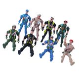 Boneco De Ação De Força Especial De Plástico 9 Cm Brinquedo Soldados Do Exército