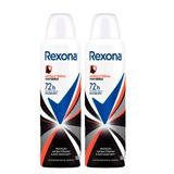 Kit Desodorante Aerosol Rexona Antibacterial + Invisible 150ml - 2 Unidades