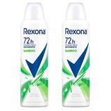 Kit Desodorante Aerosol Rexona Bamboo 150ml - 2 Unidades