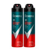 Kit Desodorante Aerosol Rexona Men Antibacterial 150ml - 2 Unidades