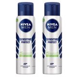 Kit Desodorante Aerosol Nivea Sensitive Protect For Men 150ml - 2 Unidades