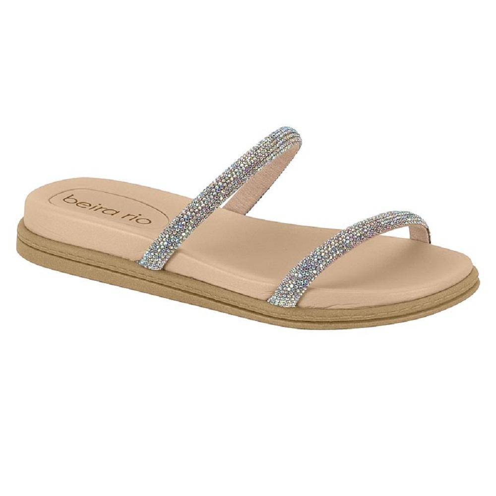 Sandalia Beira Rio Tira Pronta Ref 8488.105.26530.93189 Aurora Boreal/crème 037