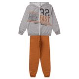 Conjunto Infantil Menino Com Jaqueta Select Cinza 14