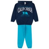 Conjunto Infantil Menino Com Jaqueta Select Azul 8