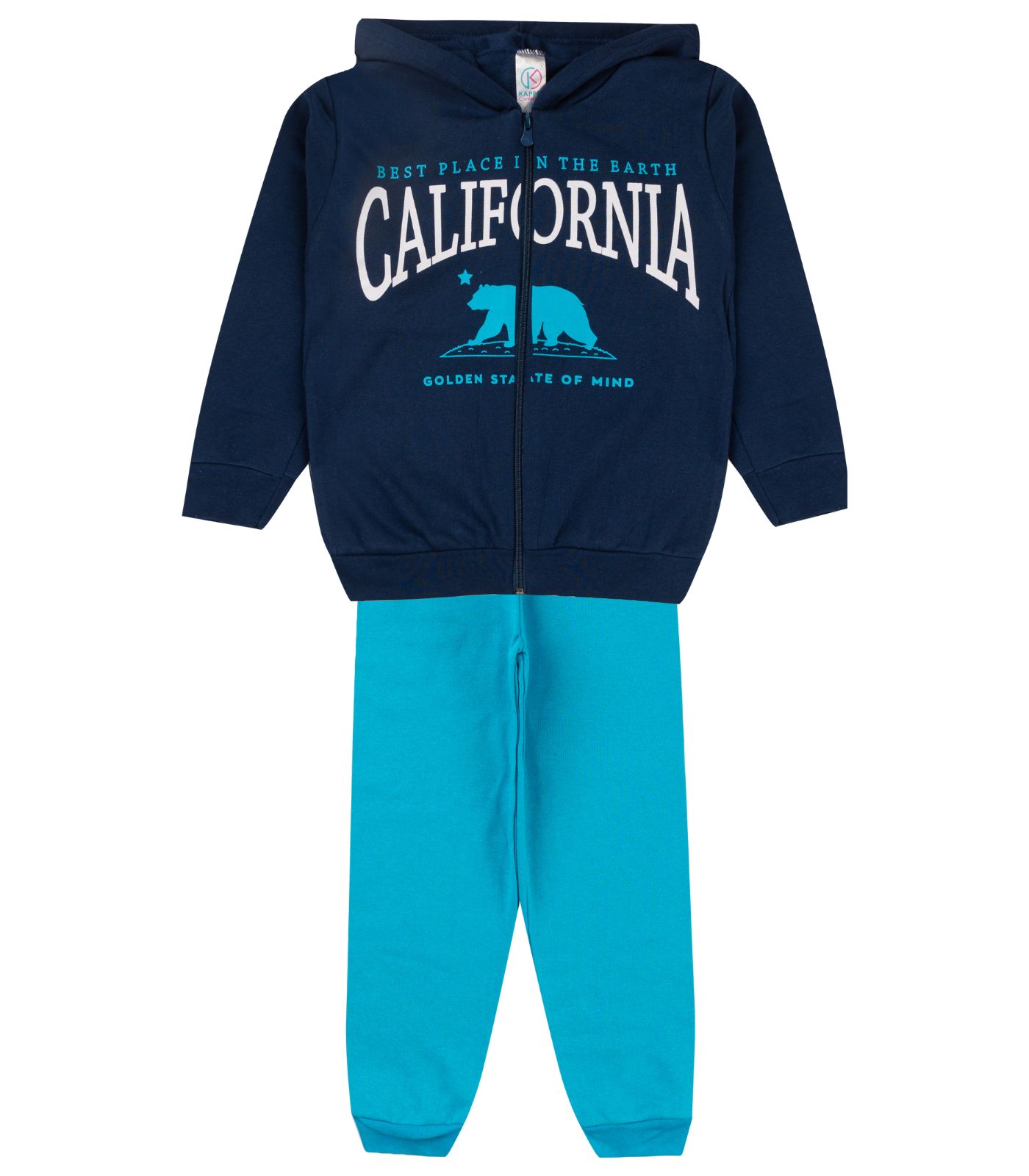 Conjunto Infantil Menino Com Jaqueta Select Azul 8