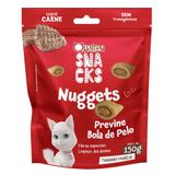 Snack Quatree Nuggets Para Gatos Bola De Pelo Sabor Carne 150g