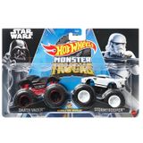 Carrinhos Hot Wheels Monster Trucks Darth Vader Vs Stormtrooper 1:64 - Mattel Mattel