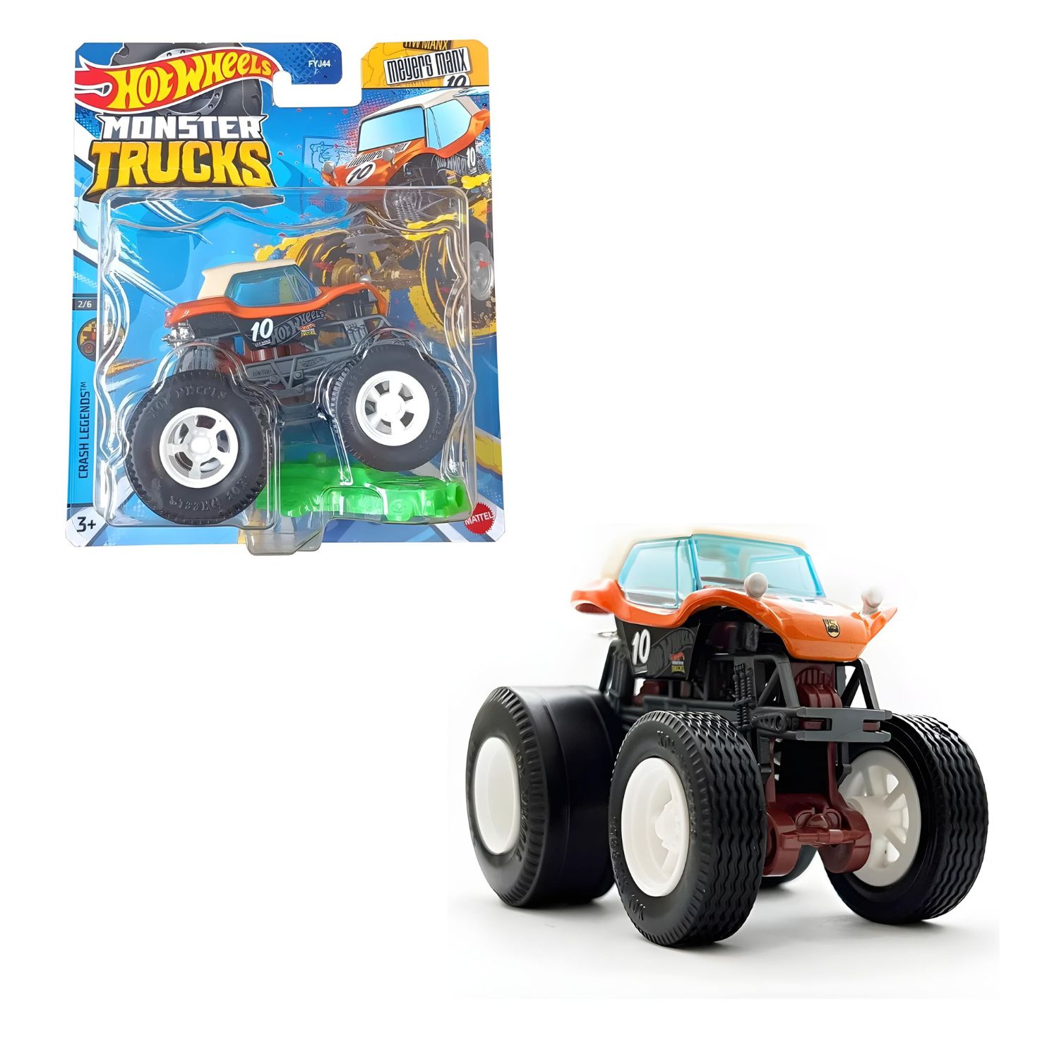 Carrinho Hot Wheels Monster Trucks Meyers Manx1:64 - Mattel Mattel