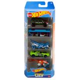 Carrinhos Hot Wheels City Hly76 C/ 5 Carros - Mattel Unica Mattel