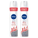 Kit Desodorante Aerosol Nivea Dry Comfort 200ml - 2 Unidades