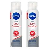 Kit Desodorante Aerosol Nivea Dry Comfort Plus 150ml - 2 Unidades
