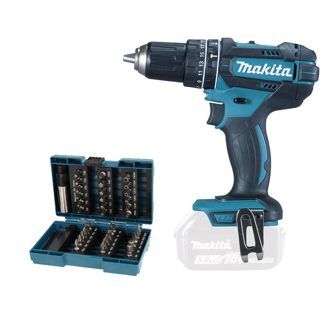 Parafusadeira Furadeira Makita Impact Dhp482z 18v + Acess