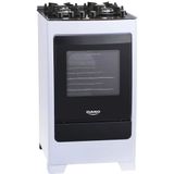 Fogão de Piso Dako Supreme Glass 4 Bocas a Gás Acendimento Automático Branco Bivolt
