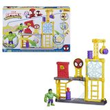 Playset Com Boneco Spidey And His Amazing Friends Arena De Treinamento Do Hulk Aventura Na Cidade - Disney Junior Hasbro