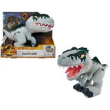 Pelúcia Interativa Giganotossauro Super Mordida 25cm Com Som E Movimento Jurassic World - Super Chomp Dino - Mattel