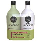 Shampoo + Condicionador Salon Line Azeite De Oliva Sos Hidratação 1l