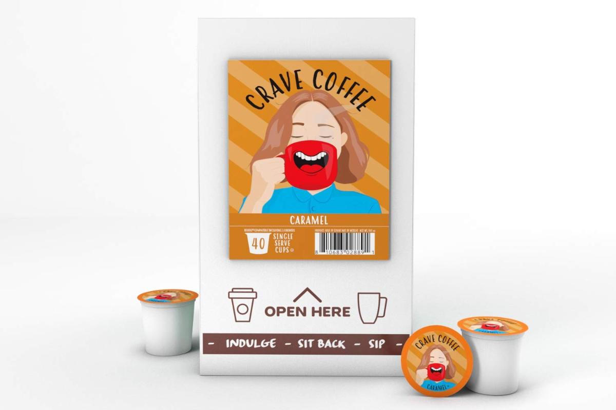 Café sabor Caramelo 40u Keuring Kcup Crave