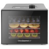 Elite Gourmet Máquina Desidratadora de Alimentos com 4 Bandejas 350W110V Preta