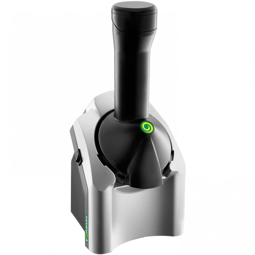 Yonanas Sorveteira Elétrica de Frutas Vegan Função Iogurte 200W CinzaPreto 110V