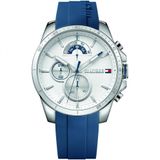 Relogio Masculino De Quartzo, Com Pulseira De Silicone, Tommy Hilfiger 1791349, Azul