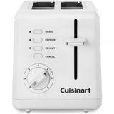 Torradeira Elétrica Cuisinart CPT-122, Compacta 2 Fatias, Branca 110V