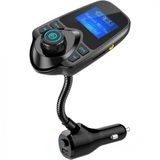 Adaptador Transmissor Veicular Bluetooth Veicular Usb Aux, Nulaxy Km18 Plus Black 0018, Preto