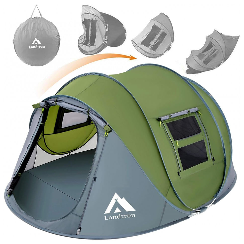 Barraca Suspensa Portatil Para Acampamento, Camping, Londtren, Verde