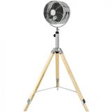 Ventilador De Coluna 3 Velocidades Ajustaveis, 110v, Simple Deluxe Tripod Pedestal Fan, Prateado