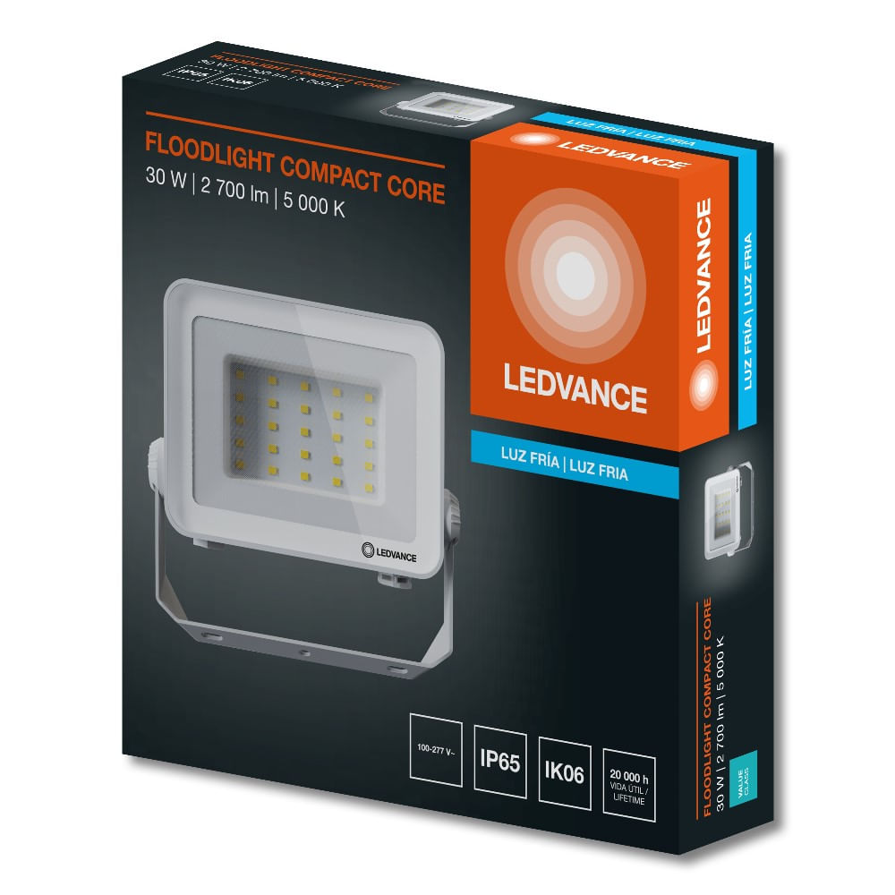 Encontraproduto.com.br - Refletor Compact Floodlight 30w 5000k Ledvance 7020991