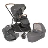 Carrinho De Bebê Versatrax E Travel System Trio Cinza Shellgray Joie