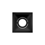 Spot De Embutir Recuado Stella Square Mr16 Gu10 Quadrado Bivolt Preto