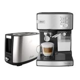 Kit Inox Cafeteira Espresso Nova Primalatte E Torradeira Oster - 127v