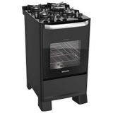 Fogão De Piso Best Grill Mesa De Vidro 4 Queimadores Preto