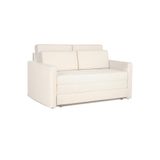 Sofá Cama Castor Casal Salerno Max Suede Bege 2 Lugares