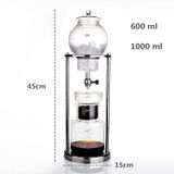 600ml De Água Gotejamento De Água Máquina De Café Reutilizável Filtro De Vidro Ferramentas Espresso Café Dripper Pot Ice Cold Brew Coffee Ma