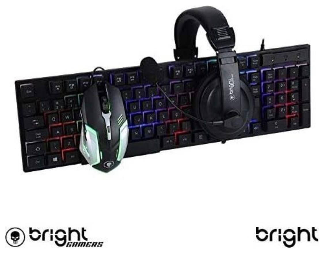 Combo Bright Gamer Kit 3x1 Teclado/mouse/headset Carrefour