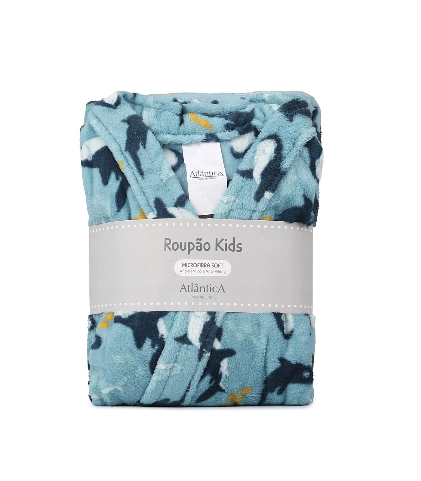 Roupão Infantil Estampado Porto Franco Verde 12/14