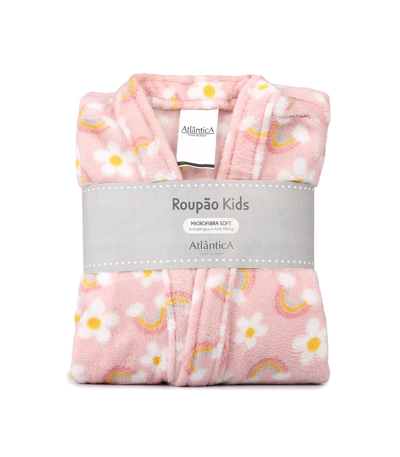 Roupão Infantil Estampado Porto Franco Rosa 8/10