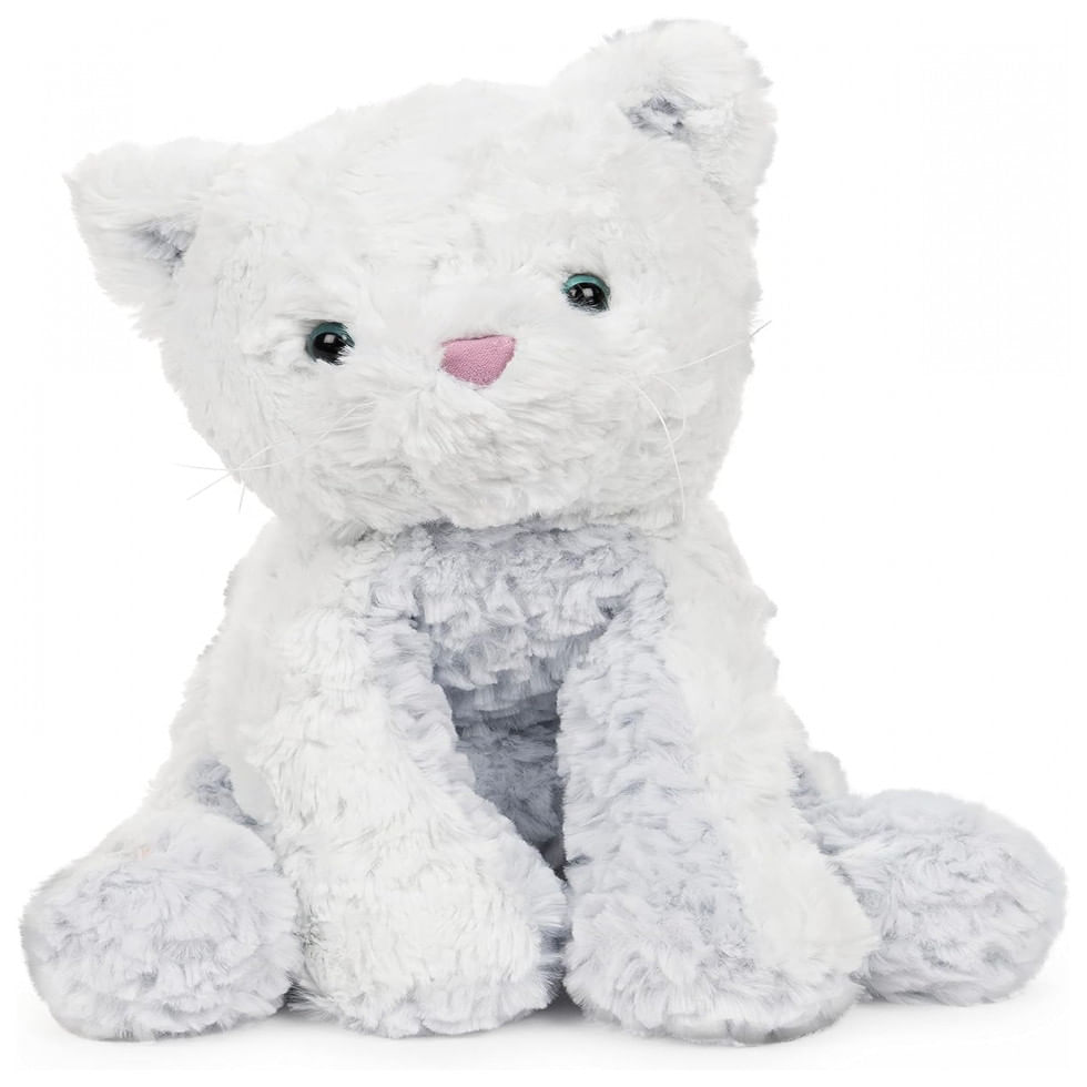 Pelucia Gato Para Criancas Maiores De 1 Ano, Gund 6058951, Branco