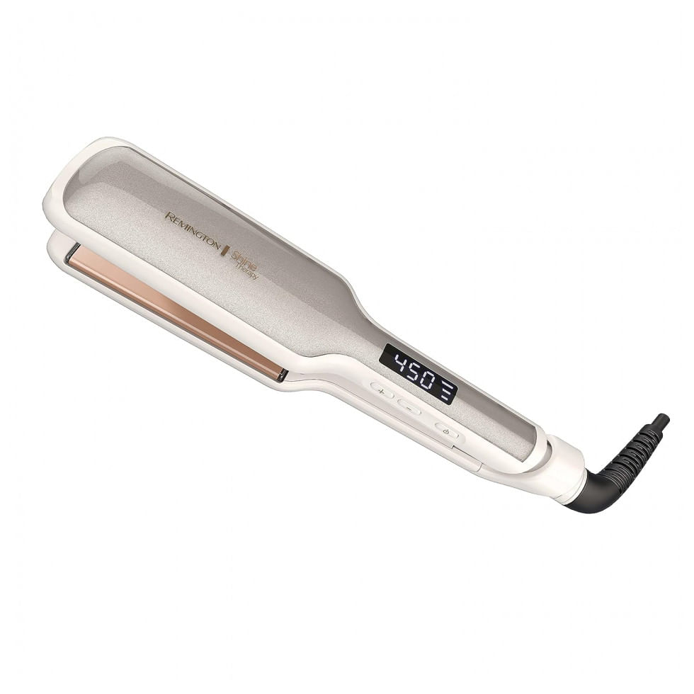 Chapinha Prancha De Cabelo Com Placas De Ceramica Infundida Com Oleo De Argan, 110v, Remington S9531, Branco