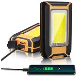 Lanterna Luz Led Portatil Com 1600 Lumens Recarregavel Usb 40w, Favorlite, Laranja