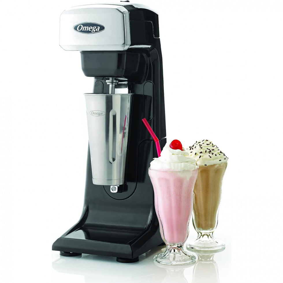 Maquina Ara Milk Shake Omega Profissional Em Aco Inoxidavel 110v