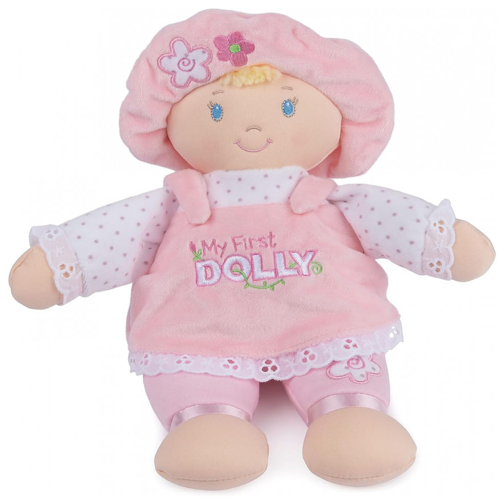 Pelucia Dolly Loira Para Criancas Maiores De 1 Ano, Gund 059033, Rosa