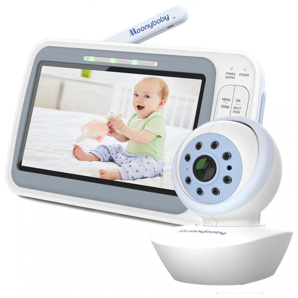 Baba Eletronica Moonybaby Com Monitor Hd 720p, Audio Bidirecional E Cancoes De Ninar