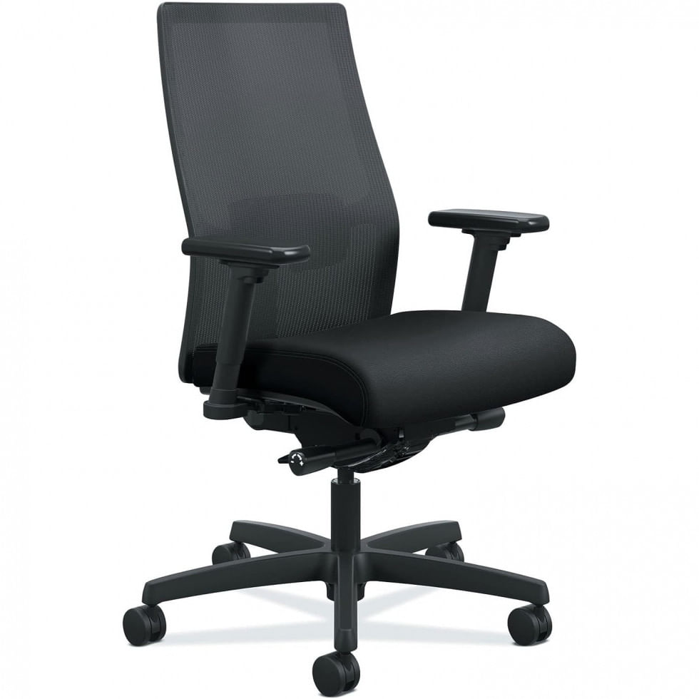 Cadeira De Escritorio Ergonomica Giratoria Com Apoio De Bracos E Suporte Lombar Ajustavel, I2m2amlc10tk, Hon I2m2amlc10tk, Preto