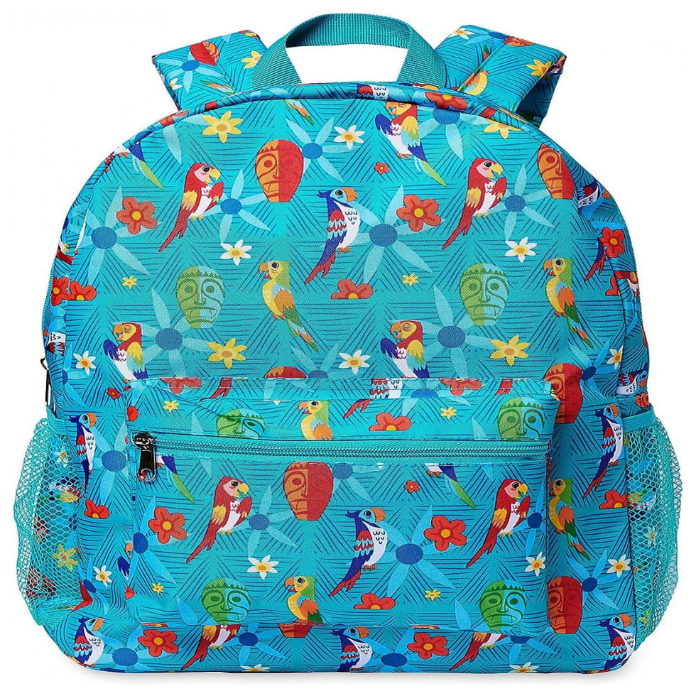 Mochila Escolar Infantil Loungefly Disney Floresta Encantada Tiki Para Criancas A Partir De 10 Anos, Azul