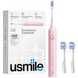 Escova De Dentes Eletrica Recarregavel Com Temporizador Inteligente, Usmile, Rosa