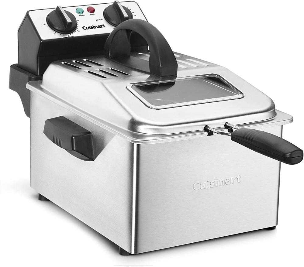 Cuisinart CDF-200P1 Fritadeira Elétrica Capacidade 4 L, a óleo, aço inoxidável.