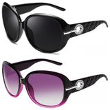 Oculos De Sol Feminino Polarizados Com Protecao Uv, Joopin C06, 2 Unidades, Preto E Roxo Gradiente